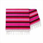 Mexicaanse deken serape pink