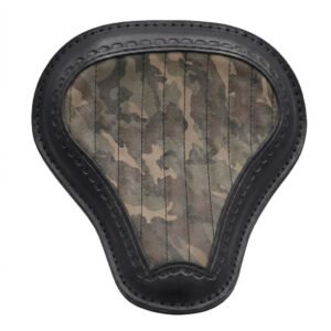 maat L – Camouflage Tuck & Roll / Zwart leer